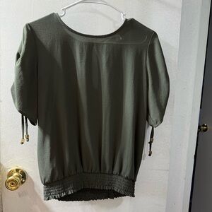 Michael Kors Forest Green Blouse